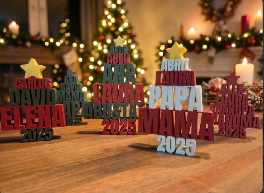 Arvore familia, peça impressa em 3D