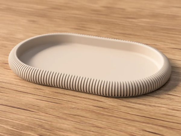 Bandeja Japandi, peça impressa em 3D