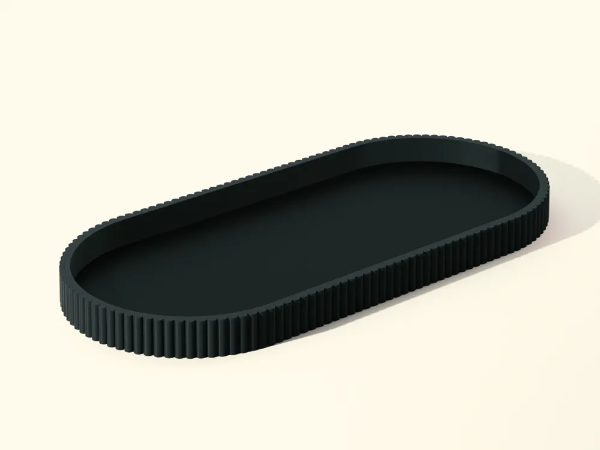Bandeja Oval, peça impressa em 3D