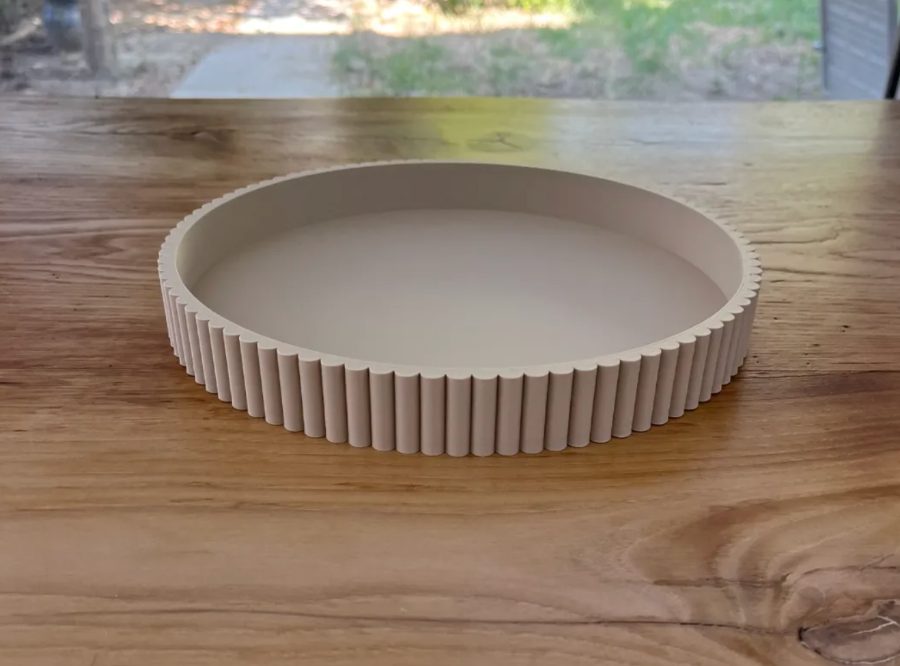 Bandeja Redonda, peça impressa em 3D