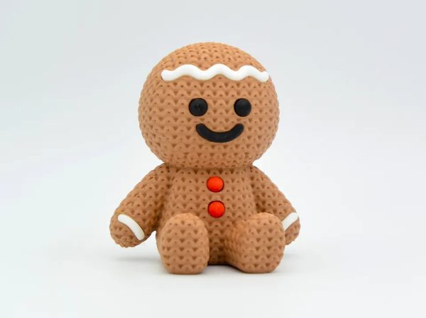 Biscoito de Gengibre Crochet, peça impressa em 3D